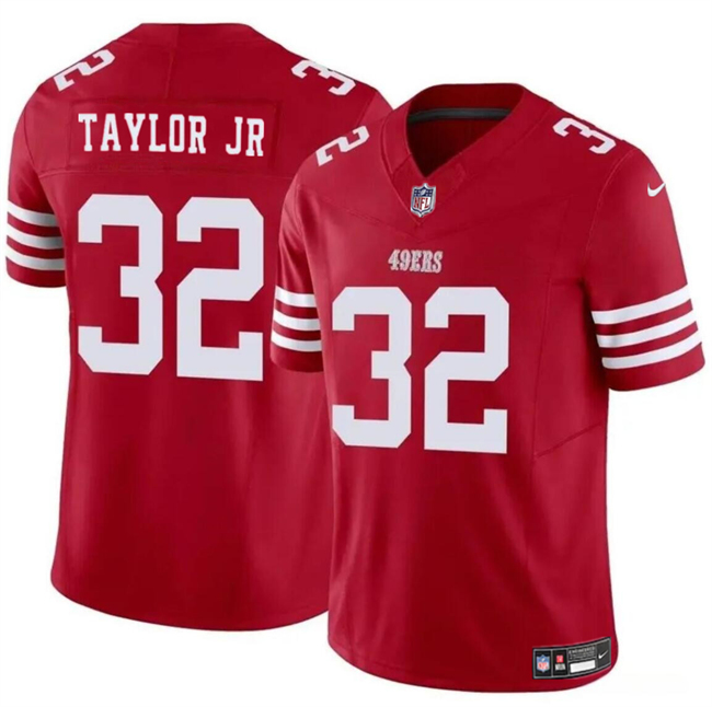 Men's San Francisco 49ers #32 Patrick Taylor Jr Red 2024 F.U.S.E. Vapor Untouchable Limited Football Stitched Jersey